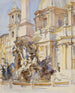 Piazza Navona Rom - John Singer Sargent — vy av konstverket
