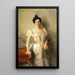 fru Asher B Wertheimer - John Singer Sargent — inramlat konstverk på väggen