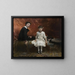 Portrait av Édouard och Marie-Louise Pailleron - John Singer Sargent — inramlat konstverk på väggen