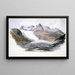 Glacier du Rhône - John Singer Sargent — inramlat konstverk på väggen