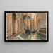 Rio di San Salvatore Venise - John Singer Sargent — inramlat konstverk på väggen