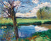 flodkant nära Oxford - John Singer Sargent — vy av konstverket