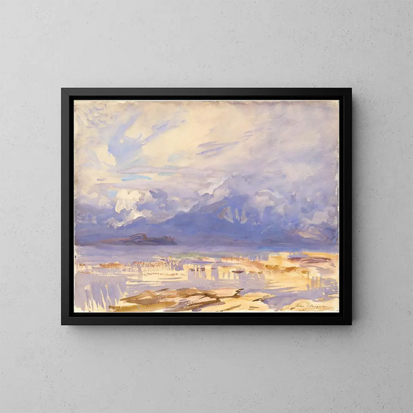 Sirmione - John Singer Sargent — inramlat konstverk på väggen