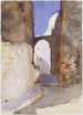Rue à Tanger - John Singer Sargent — vy av konstverket