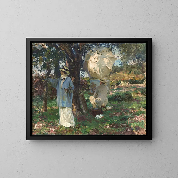 Les croqueurs - John Singer Sargent — inramlat konstverk på väggen