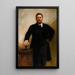Theodore Roosevelt - John Singer Sargent — inramlat konstverk på väggen