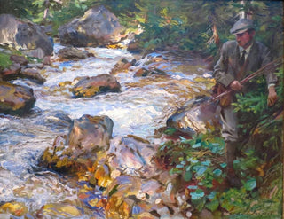 Ruisseau de truites dans le Tyrol - John Singer Sargent — vy av konstverket