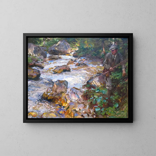 Ruisseau de truites dans le Tyrol - John Singer Sargent — inramlat konstverk på väggen