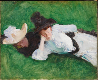två flickor på en gräsmatta - John Singer Sargent — vy av konstverket