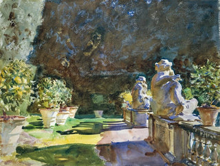 Villa de Marlia i Lucca - John Singer Sargent — vy av konstverket