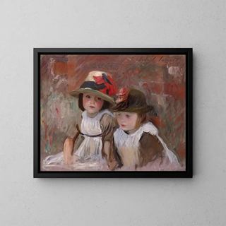 Barnen i byn - John Singer Sargent — inramlat konstverk på väggen