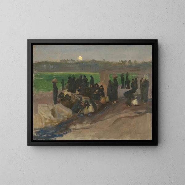 Porteurs d'eau sur le Nil - John Singer Sargent — inramlat konstverk på väggen