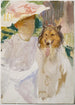kvinna med collie - John Singer Sargent — vy av konstverket