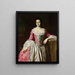 Eunice Dennie Burr - John Singleton Copley — inramlat konstverk på väggen