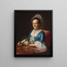 fru John Winthrop - John Singleton Copley — inramlat konstverk på väggen