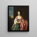 Mme Sylvester Gardiner, född Abigail Pickman, tidigare Mme William Eppes - John Singleton Copley — inramlat konstverk på väggen