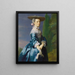 Portrait of Sarah Allen, née Sargent - John Singleton Copley — inramlat konstverk på väggen