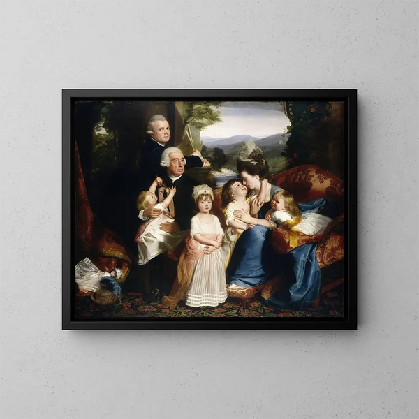 La famille Copley - John Singleton Copley — inramlat konstverk på väggen
