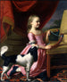 ung kvinna med en fågel och en hund - John Singleton Copley — vy av konstverket