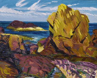 Roche jaune à Gloucester - John Sloan — vy av konstverket