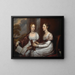 Les demoiselles Mary et Hannah Murray - John Trumbull — inramlat konstverk på väggen