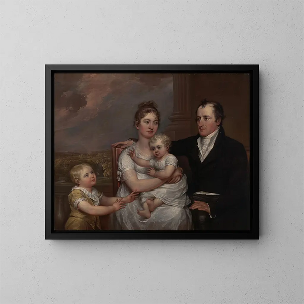 La famille Vernet - John Trumbull — inramlat konstverk på väggen