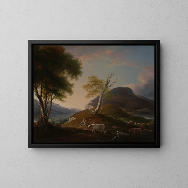 Vue sur la montagne ouest près de Hartford - John Trumbull — inramlat konstverk på väggen