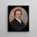 gentleman med korta röda hår - John Turmeau — inramlat konstverk på väggen