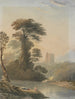 Vue de Capriccio sur la Tamise près de Windsor - John Varley — vy av konstverket