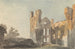 Abbaye de Kirkstall nära Leeds - John Varley — vy av konstverket