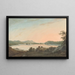 Le Lac Windermere depuis Calgarth avec Belle Isle - John Warwick Smith — inramlat konstverk på väggen