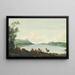 Le lac Windermere depuis Rawlinson's Nab regardant vers le bas du lac - John Warwick Smith — inramlat konstverk på väggen