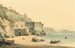 La baie de Naples depuis la plage de Posillipo - John Warwick Smith — vy av konstverket