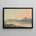 Vue de l'ancien château de Diganwy - John Warwick Smith — inramlat konstverk på väggen