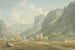 Village de Stonethwaite et Eagle Cragg Borrowdale - John Warwick Smith — vy av konstverket