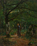 I skogarna i Fontainebleau Fontainebleau-skogen - John Washington Love — vy av konstverket