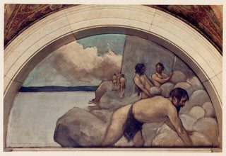 John White Alexander - Cairn mural in Evolution of the Book series.webp