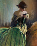 Studie i svart och grönt - John White Alexander — vy av konstverket