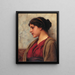 En klassisk skönhet, Långsiktiga tankar - John William Godward — inramlat konstverk på väggen