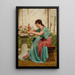 En amatör - John William Godward — inramlat konstverk på väggen