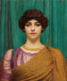 En pompejansk dam - John William Godward — vy av konstverket