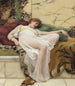 En siesta - John William Godward — vy av konstverket