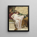 En siesta - John William Godward — inramlat konstverk på väggen