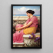 L'absence gör hjärtat mjukare - John William Godward — inramlat konstverk på väggen