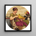 En lyxutgåva - John William Godward — inramlat konstverk på väggen