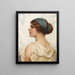 Atalante - John William Godward — inramlat konstverk på väggen