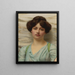 Carine - John William Godward — inramlat konstverk på väggen