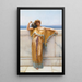 Clymène - John William Godward — inramlat konstverk på väggen