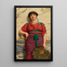 Eurypyle - John William Godward — inramlat konstverk på väggen