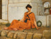 La Fille aux fleurs - John William Godward — vy av konstverket